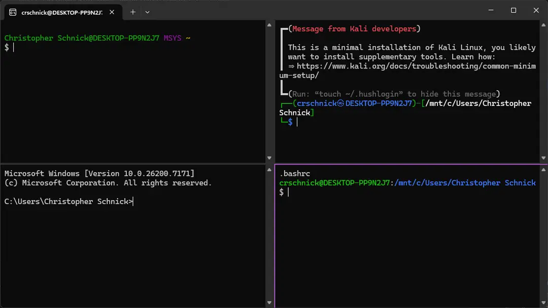 Split Terminal Split Terminal